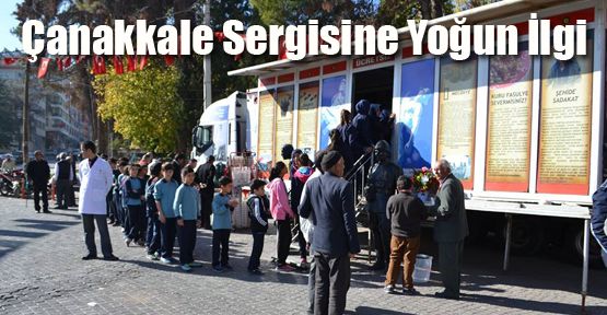 ÇANAKKALE SERGİSİNE YOĞUN İLGİ