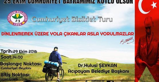 CUMHURİYET BAYRAMINDA BİSİKLET TURU DÜZENLENECEK