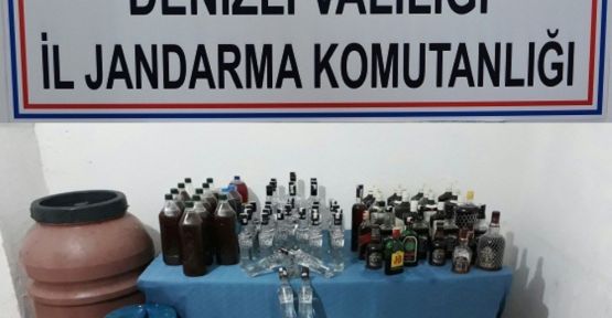 Denizli'de 253 litre sahte alkol yakalandı