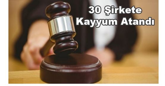 DENİZLİ'DE 30 ŞİRKETE KAYYUM