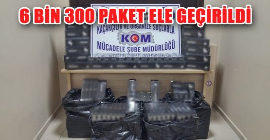 DENİZLİ’DE 6 BİN 300 PAKET KAÇAK SİGARA ELE GEÇİRİLDİ