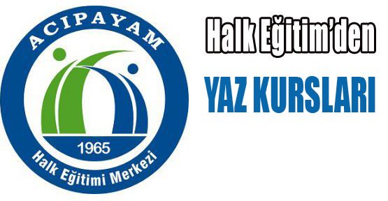 HALK EĞİTİM'DEN YAZ KURSLARI