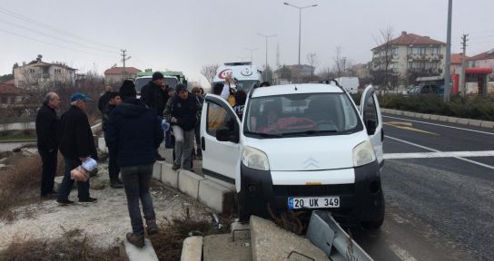 Kazada şoka giren hamile kadın için ambulans çağırmadan geldi