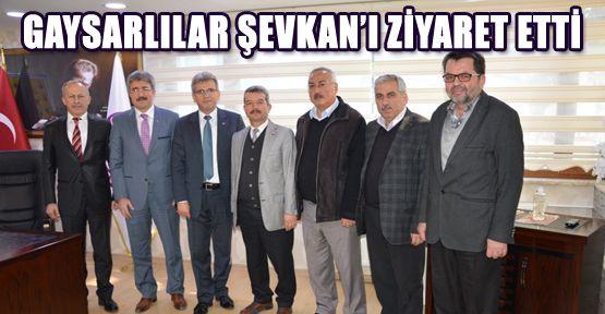 YEŞİLYUVA "GAYSARLILAR BİRLİĞİ"NDEN BAŞKAN ŞEVKAN'A ZİYARET