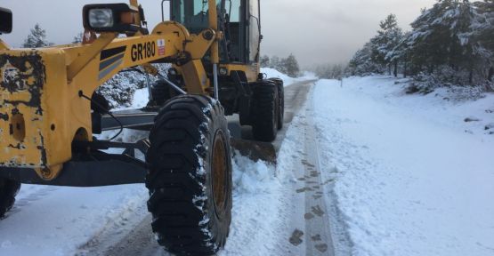 YOL AÇMA VE TUZLAMA ÇALIŞMALARI ARALIKSIZ DEVAM EDİYOR