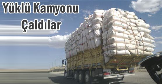 YÜKLÜ KAMYONU ÇALDILAR