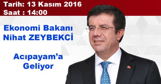 ZEYBEKCİ YARIN ACIPAYAM'A GELİYOR