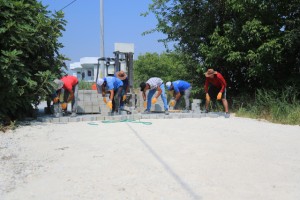 Kale mahallesinde beton kilit parke taşı çalışmaları tamamlandı