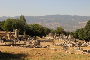 GEKA'nın desteklediği Hekate kutsal alanında sütunlar ortaya çıkıyor