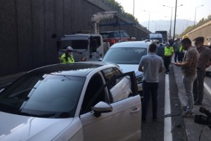 Denizli’de 9 araçlı zincirlemeli trafik kazası: 2 yaralı