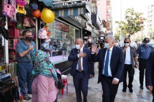 Vali Atik ve Başkan Zolan'dan Kovid-19 denetimi