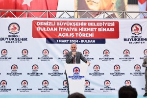 Büyükşehir’den Buldan’a yeni itfaiye hizmet binası