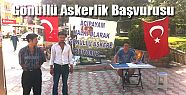 ACIPAYAM'DA GÖNÜLLÜ ASKERLİK BAŞVURUSU